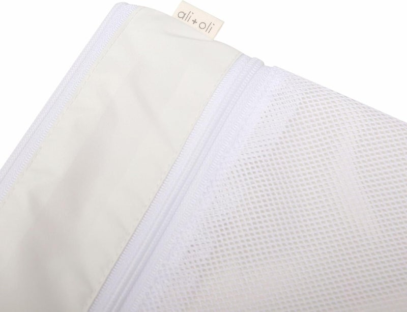 Ali+Oli Water Resistant Dual-Compartment Wet-Dry Bag for Travel, Hook to Stroller, Daycare, Diapers, Diaper Bag, Clutch Bag,15x12 inches (Sand) - Image 3